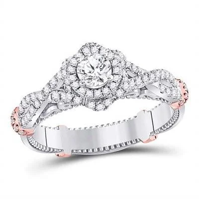 Women’s cocktail rings-7/8CT DIAMOND BRIDAL RING CERTIFIED