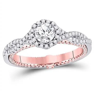 Women’s personalized rings-1 1/5CT DIAMOND BRIDAL RING CERTIFIED