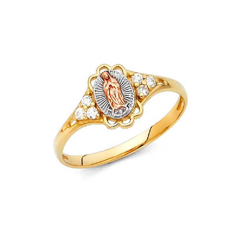 Women’s luxury wedding rings-14K GUADALUPE CZ RINGS