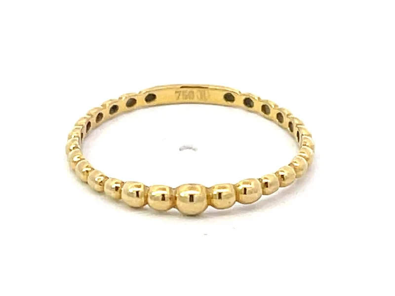 Women’s engagement rings-Stackable Bubble Ring in 18k Yellow Gold