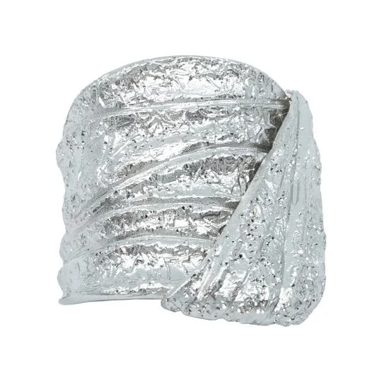 Women’s oval diamond rings-Constellation Collection Pleated Ring