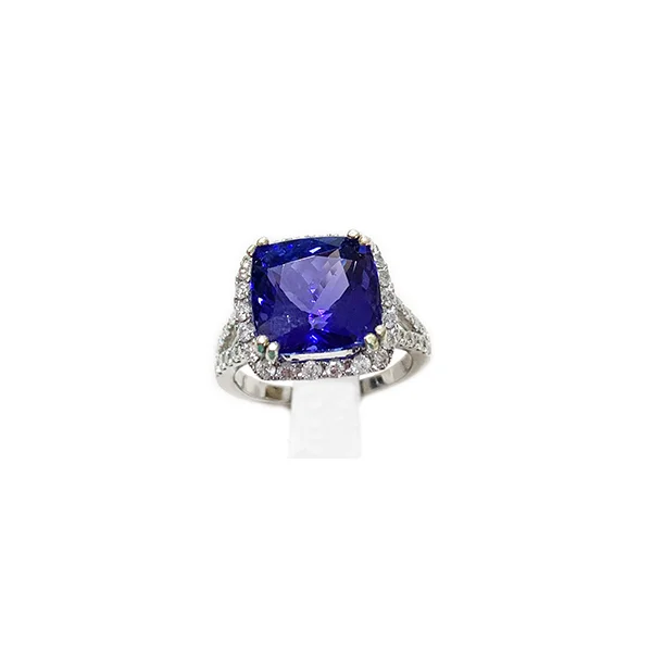 Women’s wedding ring sets-14k White Gold Tanzanite Ring