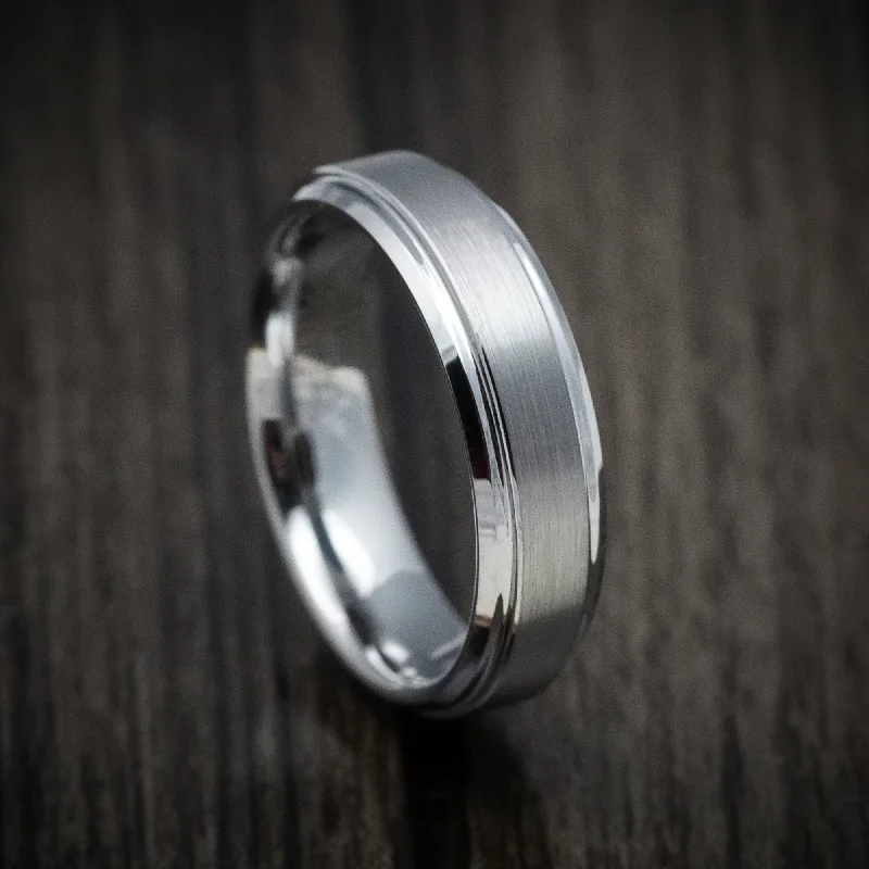 Tungsten Men's Ring with Satin Finish Custom Made Band