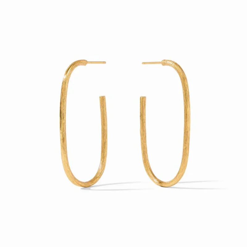 Women’s circular earrings-Julie Vos | Ivy Large Hoop Earrings in Gold