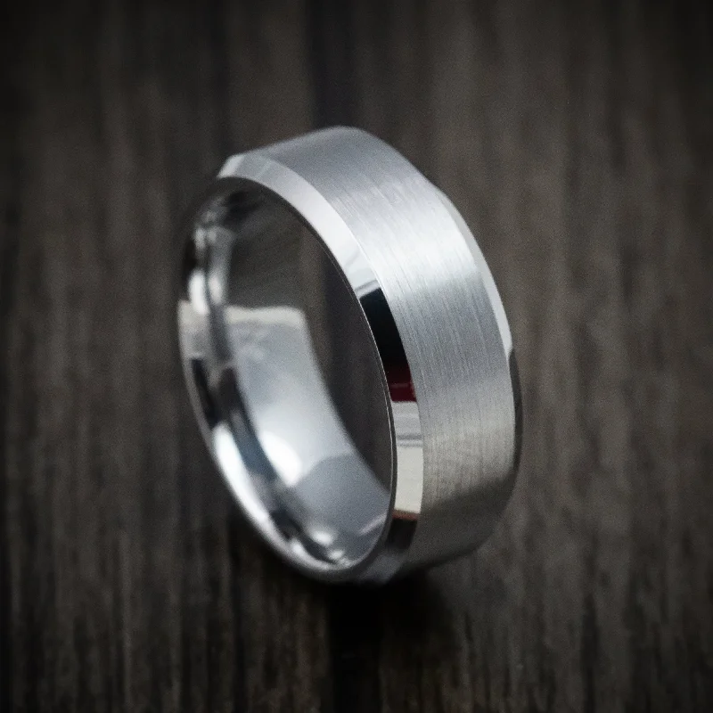 Tungsten Men's Ring with Satin Finish Custom Made Band