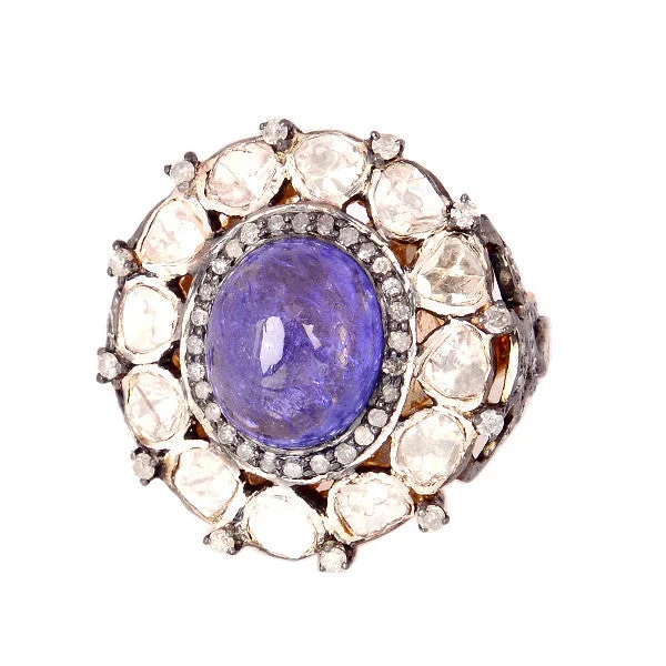 Women’s cocktail rings-Tanzanite Palace Ring