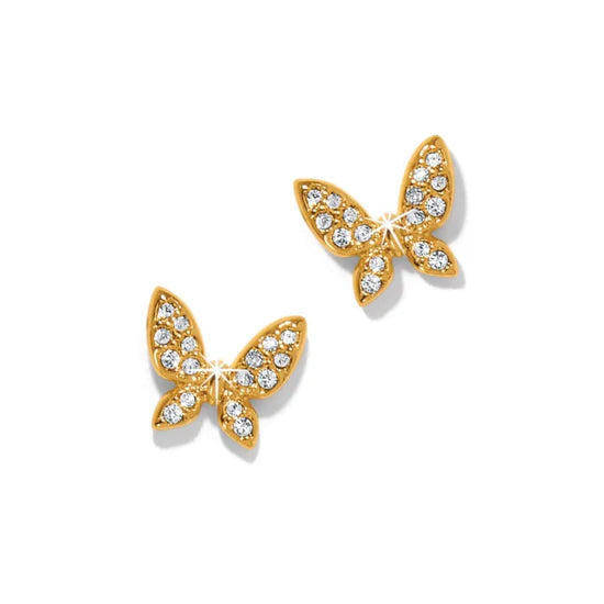 Women’s crystal earrings-Brighton | Enchanting Butterfly Post Earrings in Gold