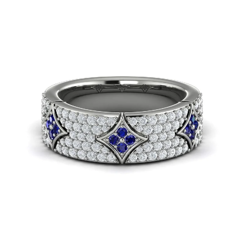 Diamond and Sapphire Vlora Start Ring