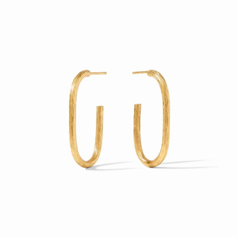 Women’s gold earrings-Julie Vos | Ivy Medium Hoop Earrings in Gold