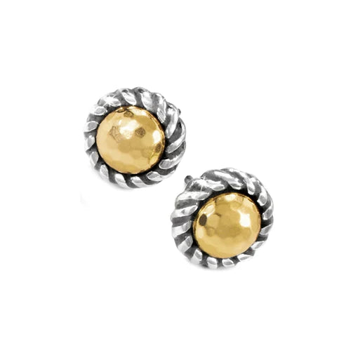 Women’s double-drop earrings-Brighton | Gold Magic Mini Post Earrings