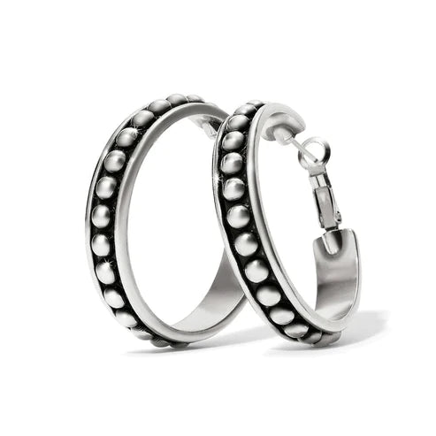 Women’s clip-on earrings-Brighton | Pretty Tough Stud Large Hoop in Silver Tone