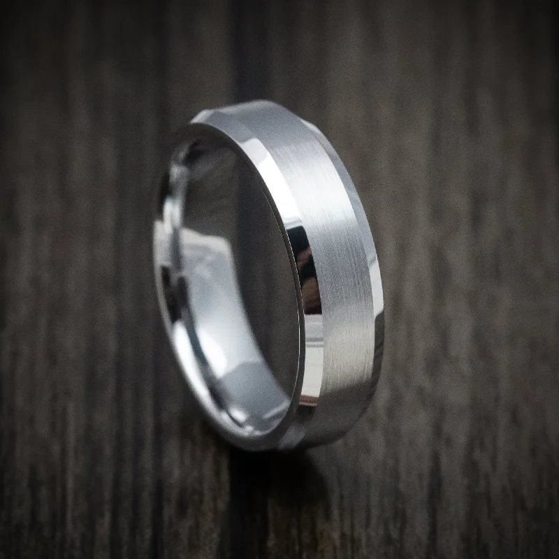 Tungsten Men's Ring with Satin Finish Custom Made Band