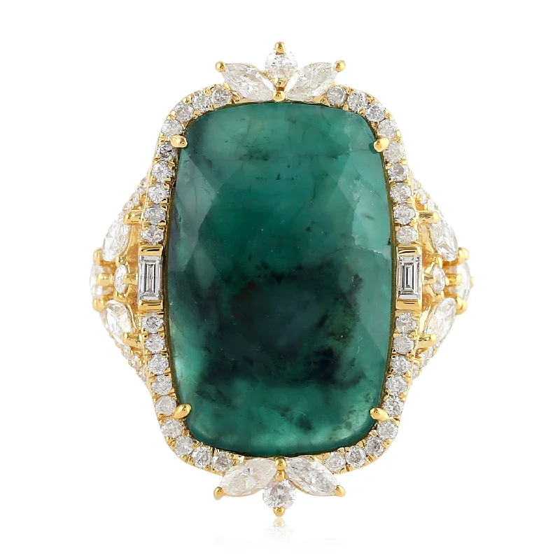 Women’s engagement rings-Empress Emerald Ring