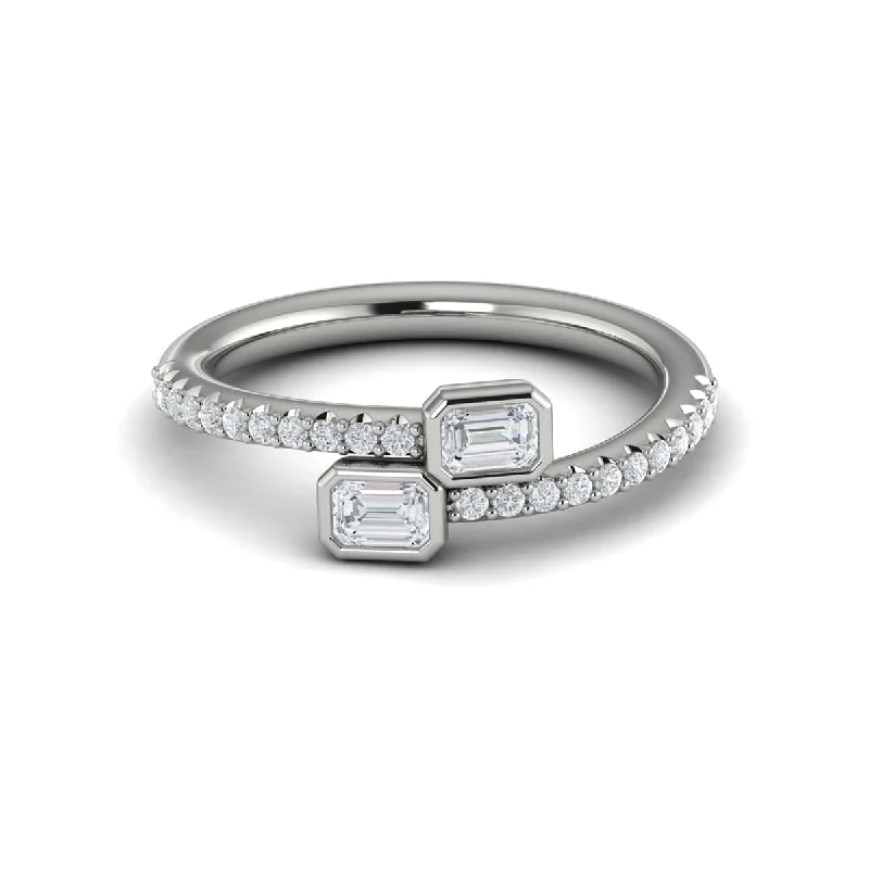 Diamond Baguette Wrap Ring