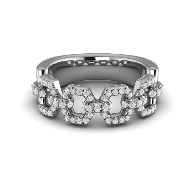 Diamond Link Ring