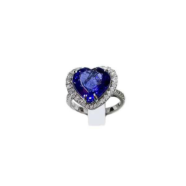 Women’s luxury rings-14k White Gold Tanzanite Ring