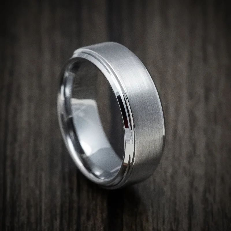 Tungsten Men's Ring with Satin Finish Custom Made Band