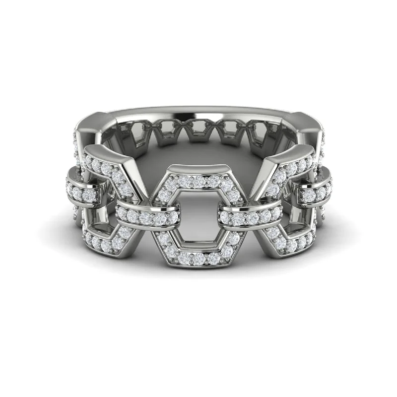 Diamond Link Ring