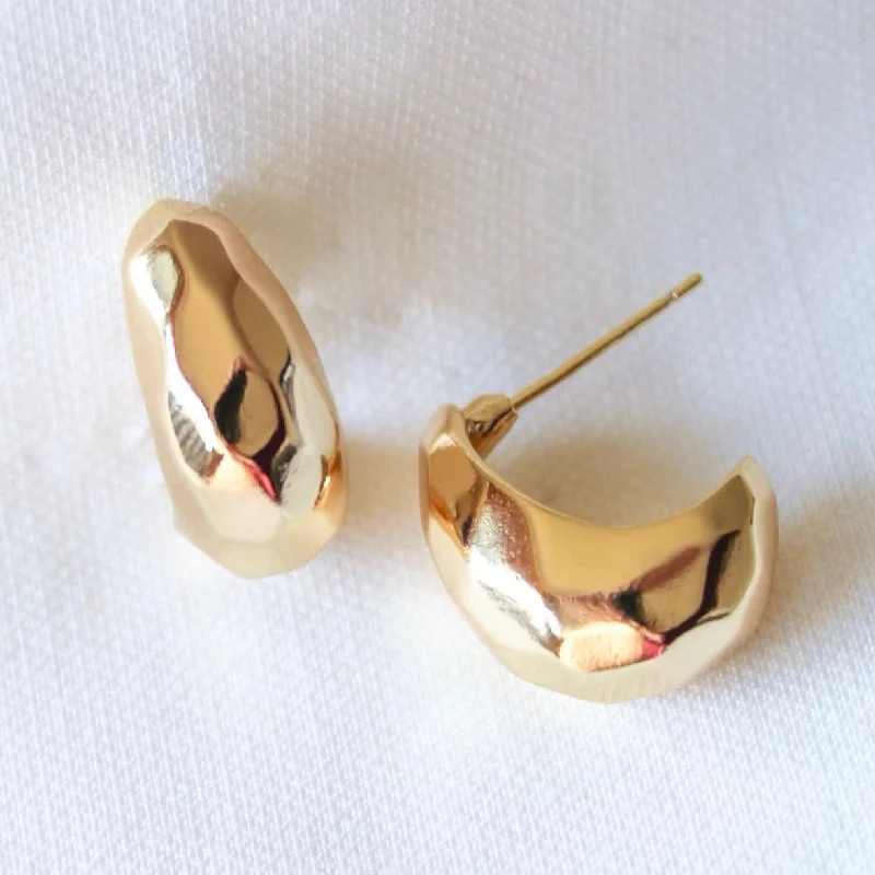 Women’s textured earrings-Kinsey Designs | Eden Gold Tone Hoop Earrings