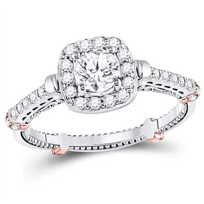 Women’s gemstone rings-1 1/5CT DIAMOND 1/2CT CRD BRIDAL RING CERTIFIED