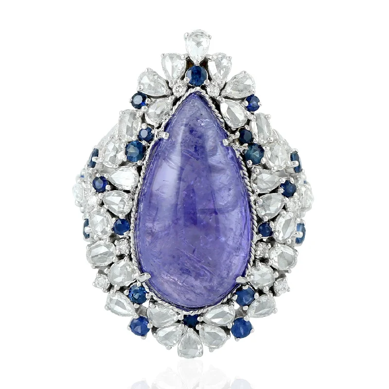 Women’s fashion rings-Imperial Tanzanite ring