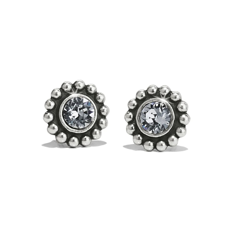 Women’s stud pearl earrings-Brighton | Silver Tone Twinkle Mini Post Earrings in Clear Crystal