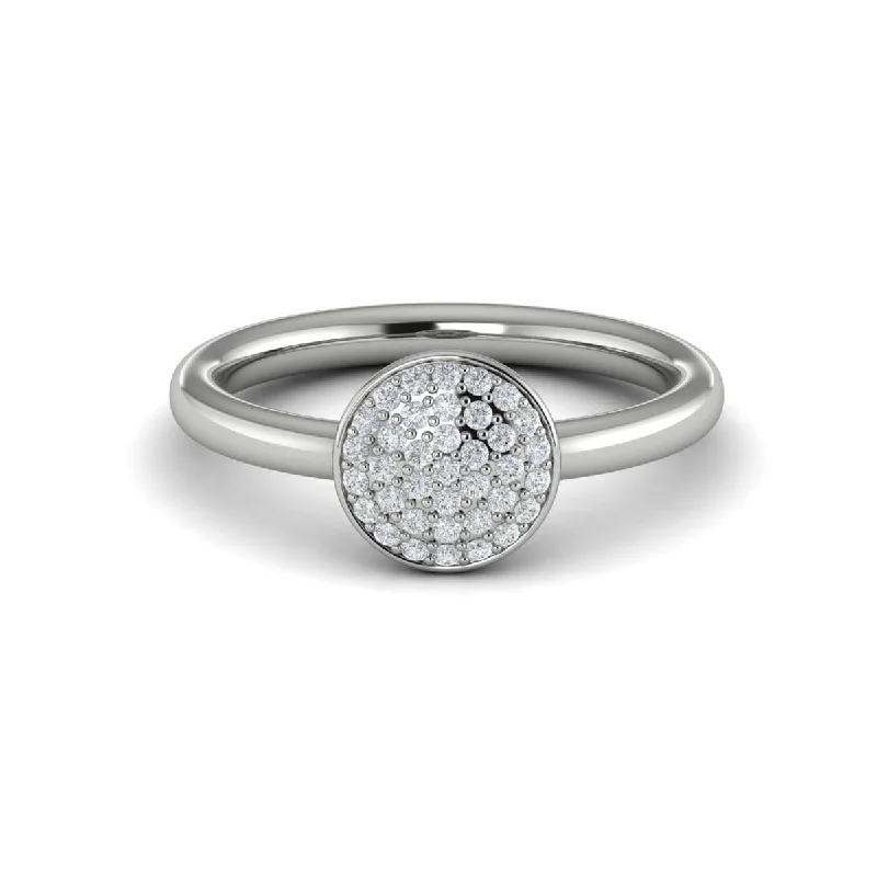 Diamond Disc Ring