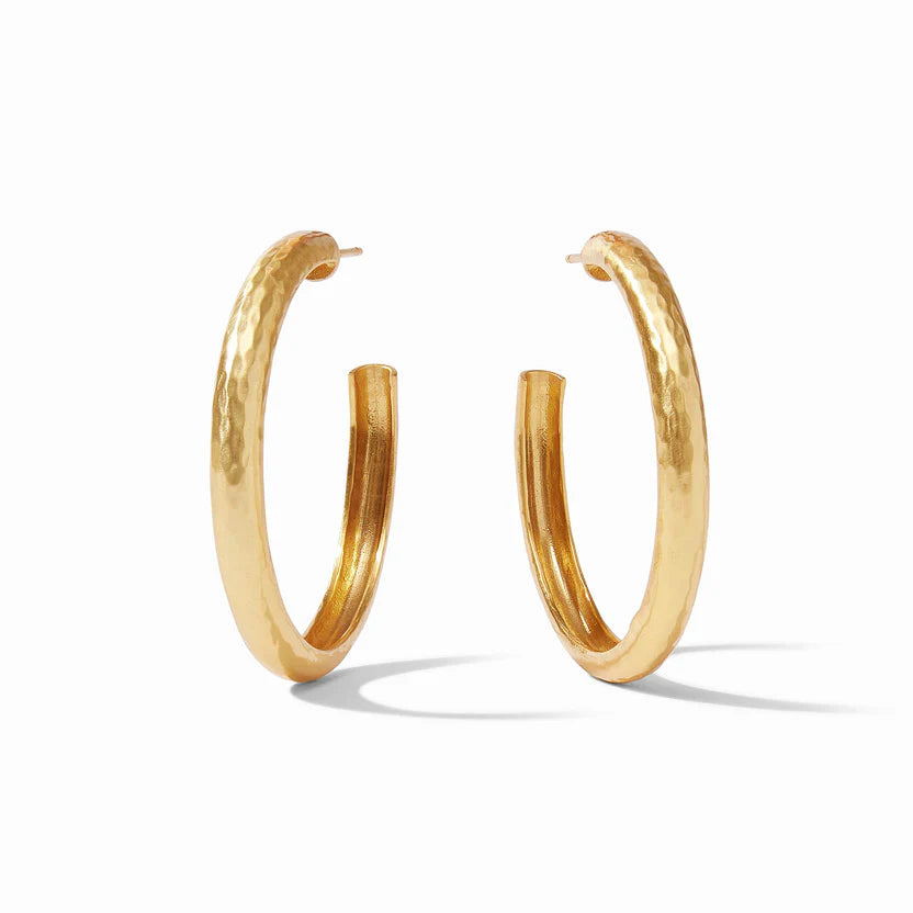 Women’s dangling gemstone earrings-Julie Vos | Havana Large Hoop Earrings in Gold