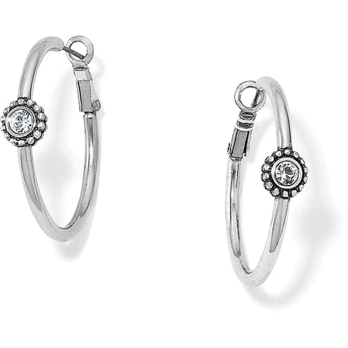 Women’s zodiac earrings-Brighton | Twinkle Medium Hoop Post Earrings in Silver Tone