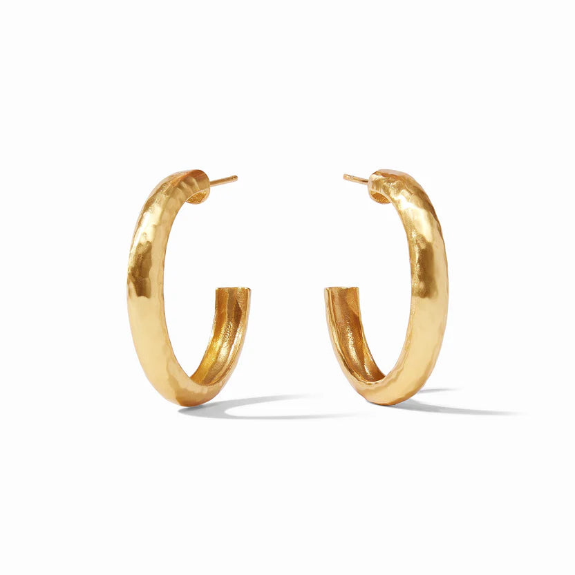 Women’s wedding earrings-Julie Vos | Havana Medium Hoop Earrings in Gold