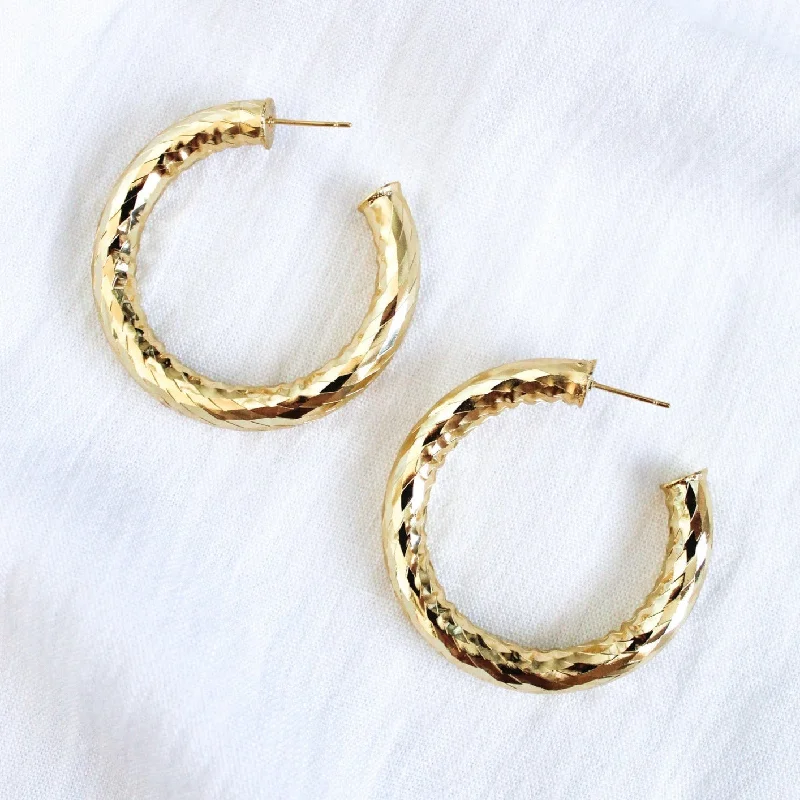 Women’s personalized earrings-Kinsey Designs | Jasmine Small Gold Tone Hoop Earrings