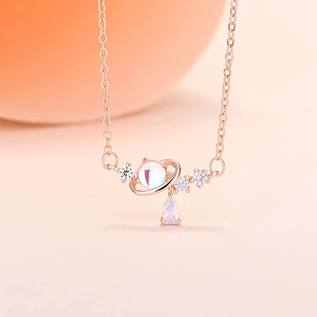 Planet Necklace [Rose Gold]]