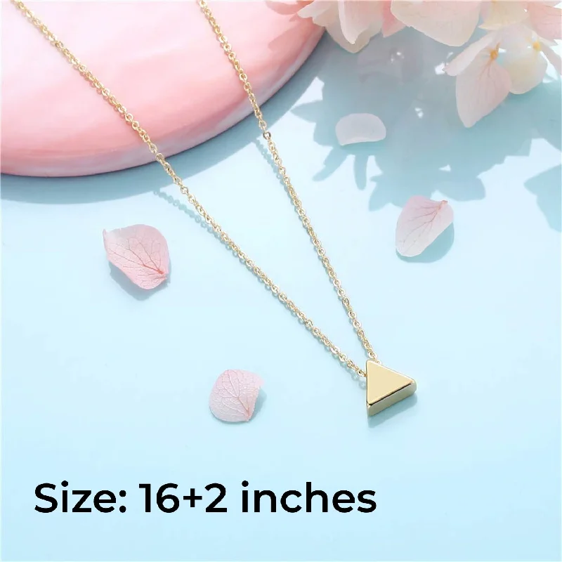 Women’s long necklaces-Casual Classic Style Triangle Arrow Copper Plating 14k Gold Plated Pendant Necklace