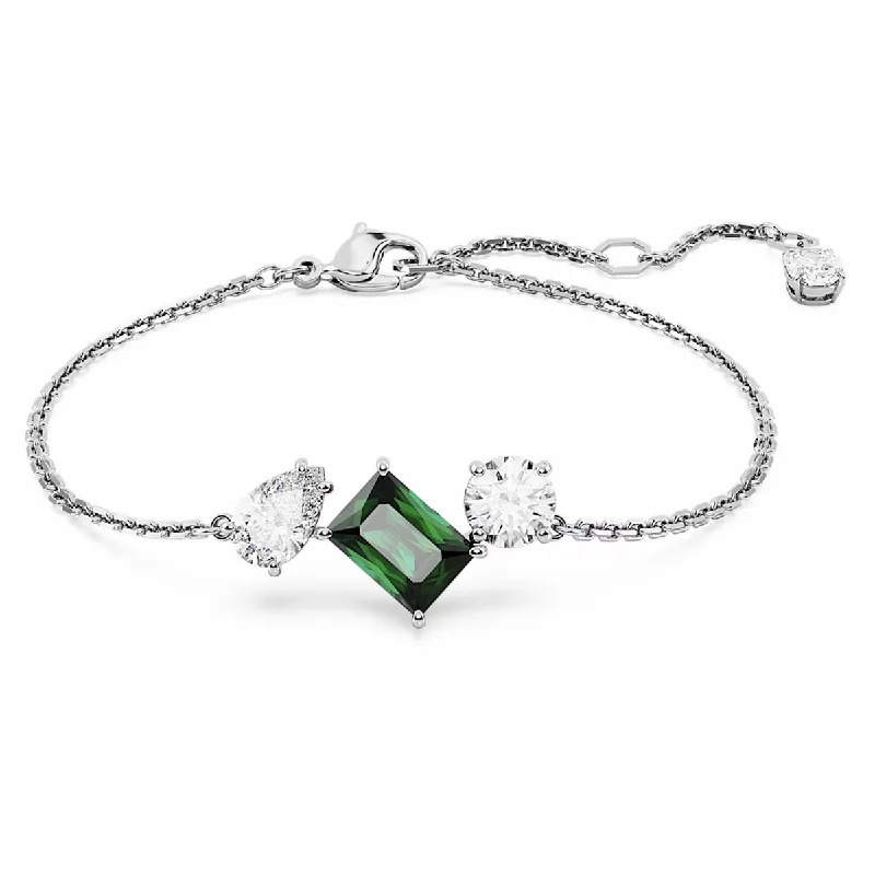 Women’s charm bracelets-Swarovski Green Mesmera Bracelet