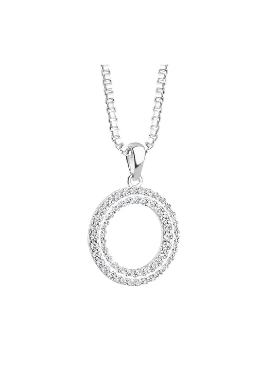 Women’s engraved pendant necklaces-Multi Circle Pendant