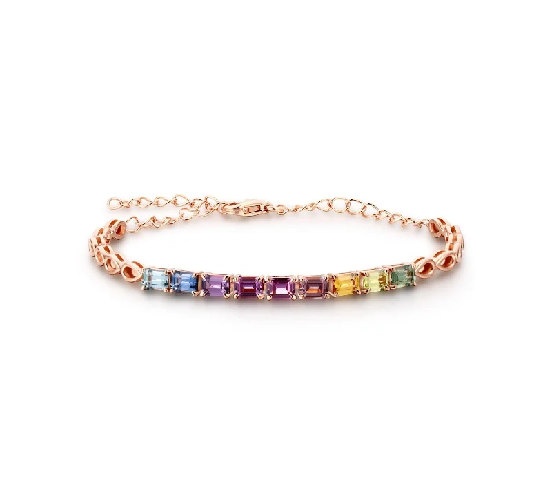 Women’s geometric bracelets-Colour Sapphire Bracelet