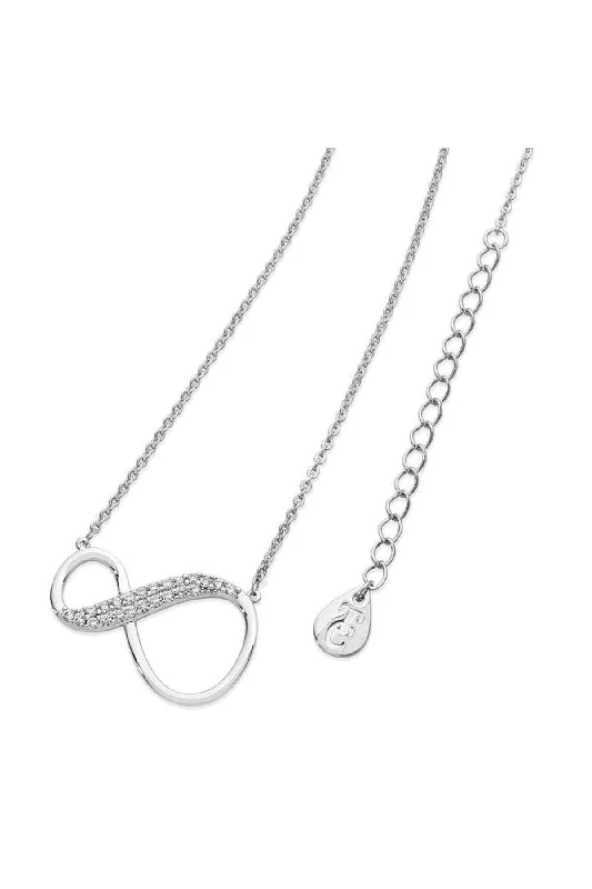 Women’s geometric pendant necklaces-Silver Infinity Pendant