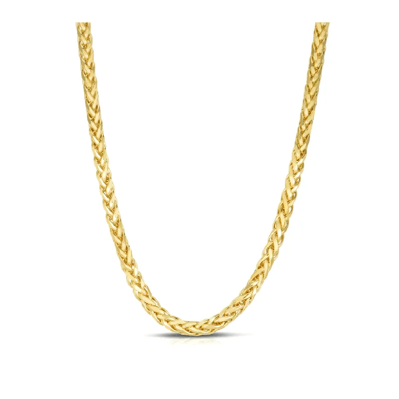 Women’s classic gold necklaces-Wheat Chain