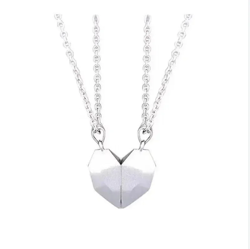 B Style Love Necklace White and White