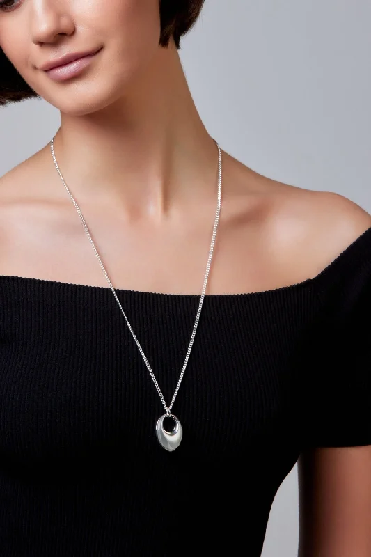 Women’s everyday necklaces-Zoe Silver Necklace