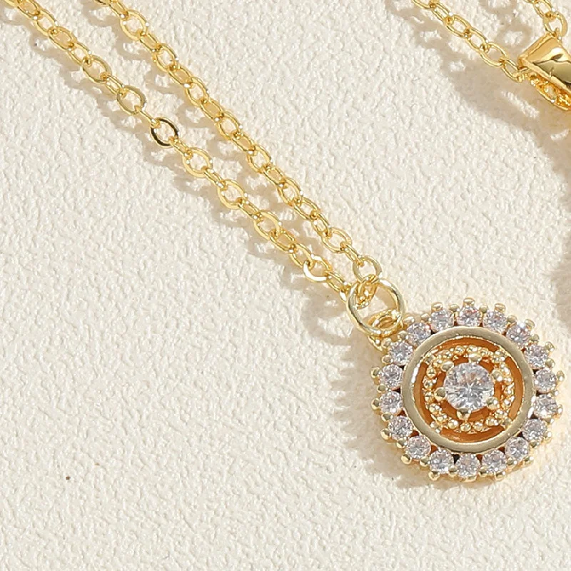 Compass Zircon Necklace