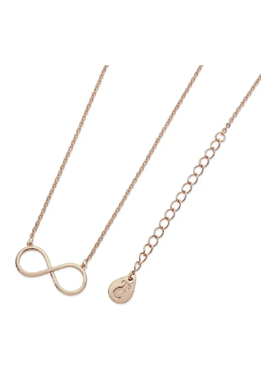 Women’s statement pendant necklaces-Rose Gold Infinity Pendant