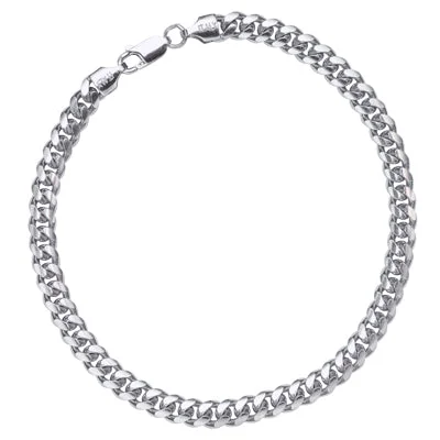 Women’s luxury bracelets-Miami Cuban Link Bracelet in Sterling Silver (9 inches and 5.6mm wide)