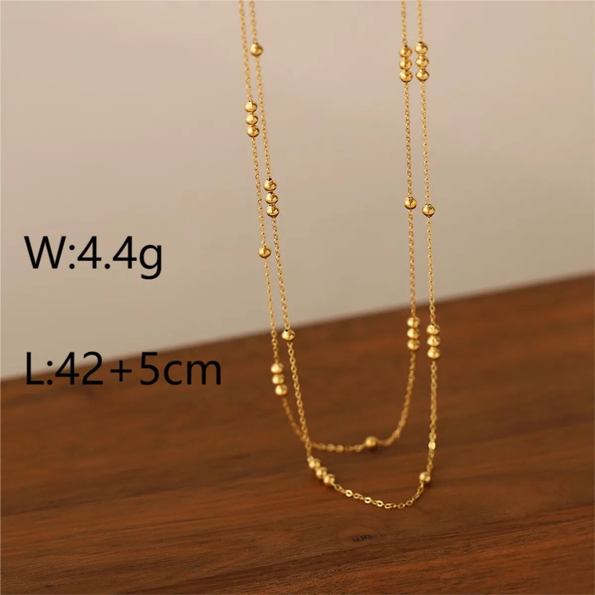 Golden Bead Necklace