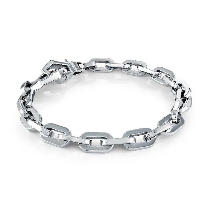 Women’s tennis bracelets-ITALGEM STEEL – ROUND LINK BRACELET