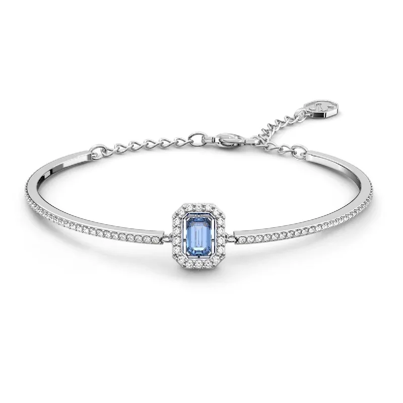 Women’s pearl charm bracelets-Swarovski Blue Millenia Bangle Bracelet