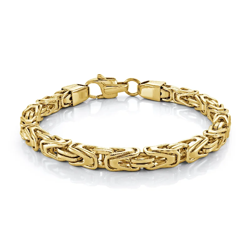 Women’s gold tennis bracelets-6.6MM KING LINK CHAIN BRACELET