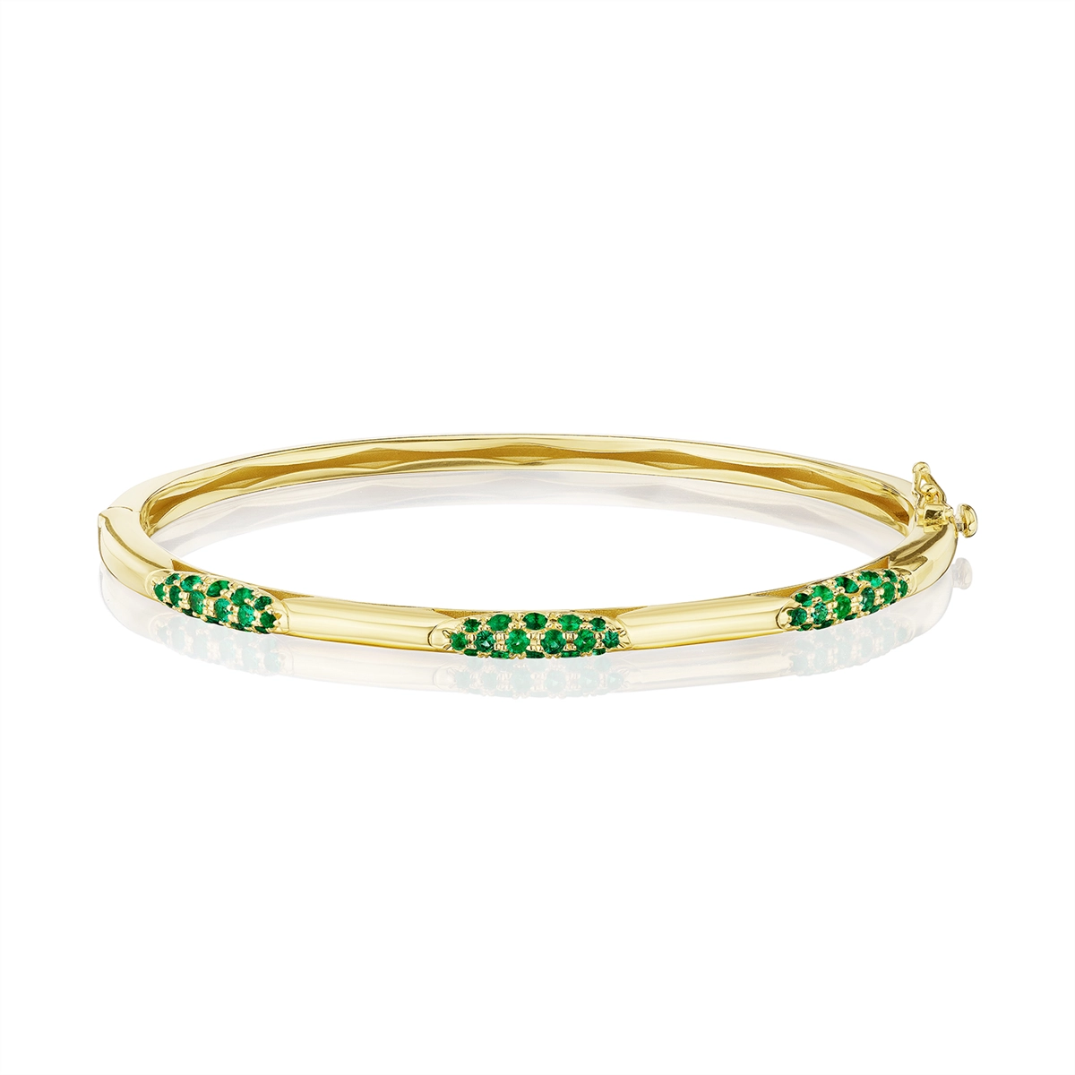 Women’s minimalist bangles-Tacori 18K Yellow Gold Emerald Bracelet