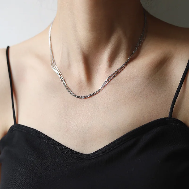 One Silver Necklace