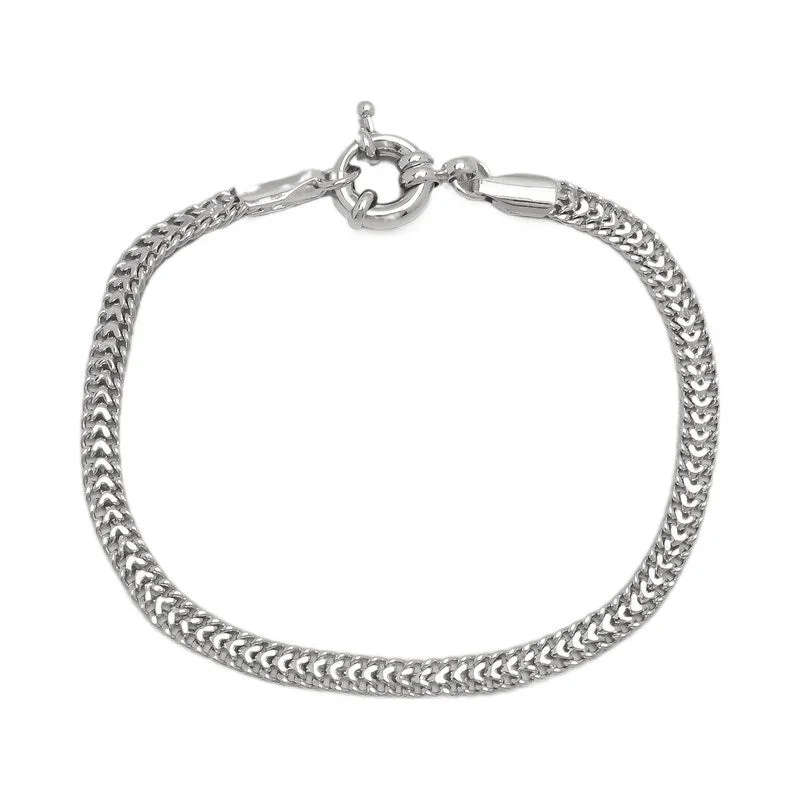 Women’s tropical bracelets-Victoria Townsend Small Fine Silver Plated Curb Bracelet-7.5"